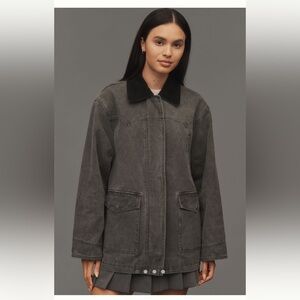 NWT Anthropologie Pilcro western denim barn jacket